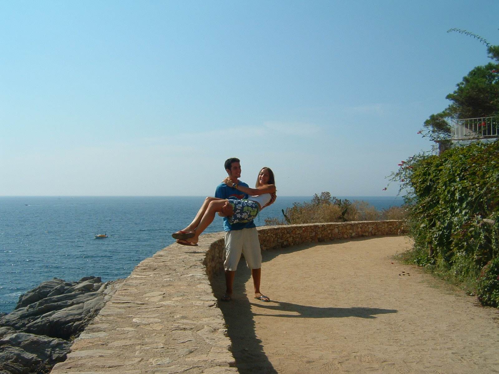 Vins and Naya, first trip together, Spain, 2004