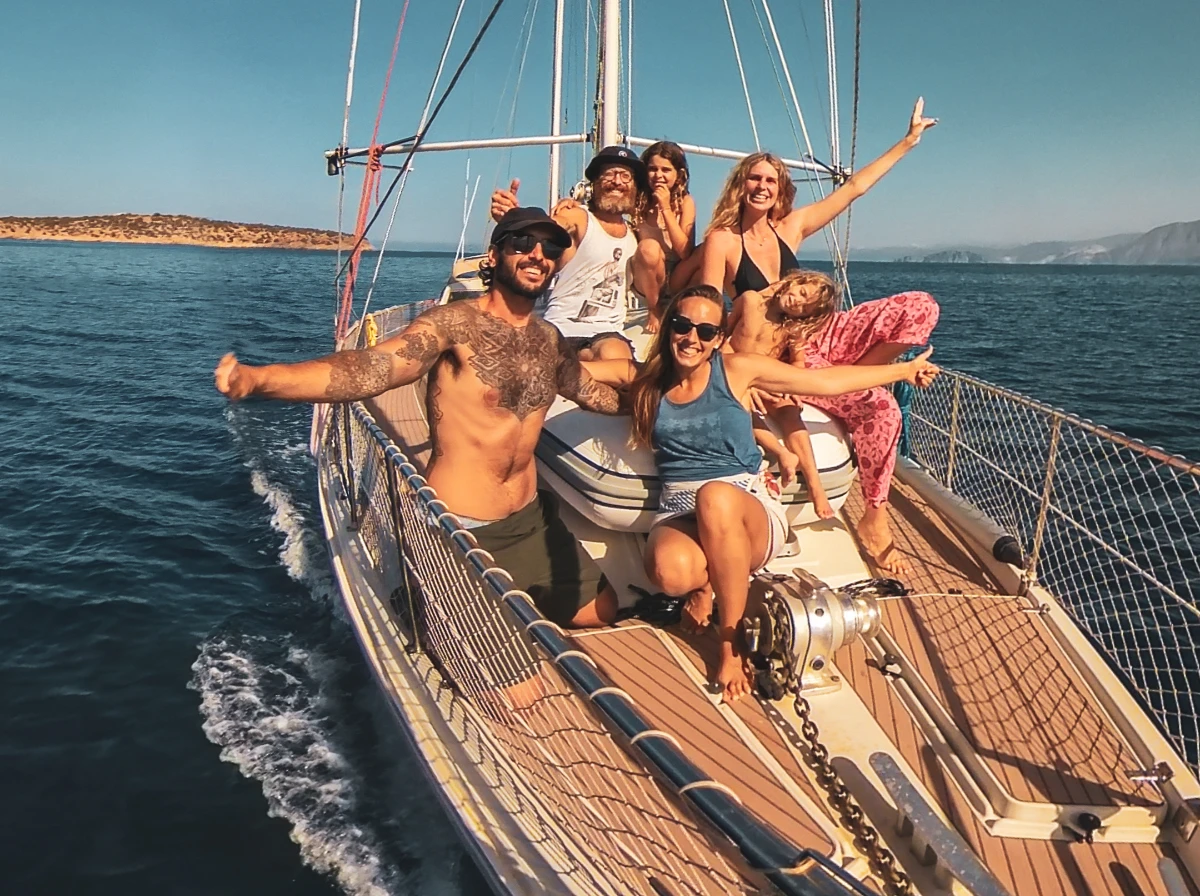 L'équipage du voilier — Workaway Grèce