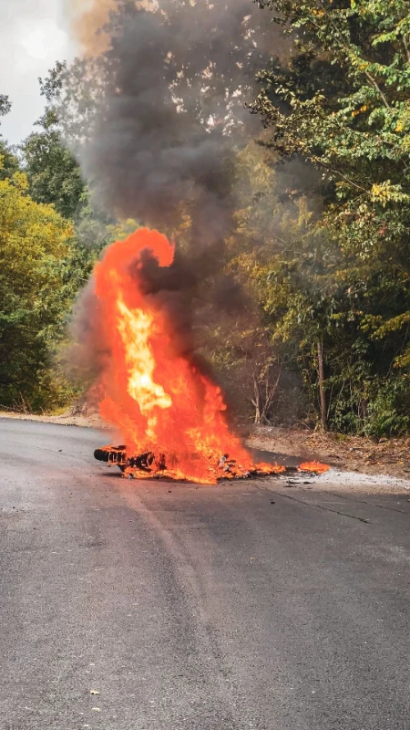 KTM 690 on fire — quand ton rêve part en fumée