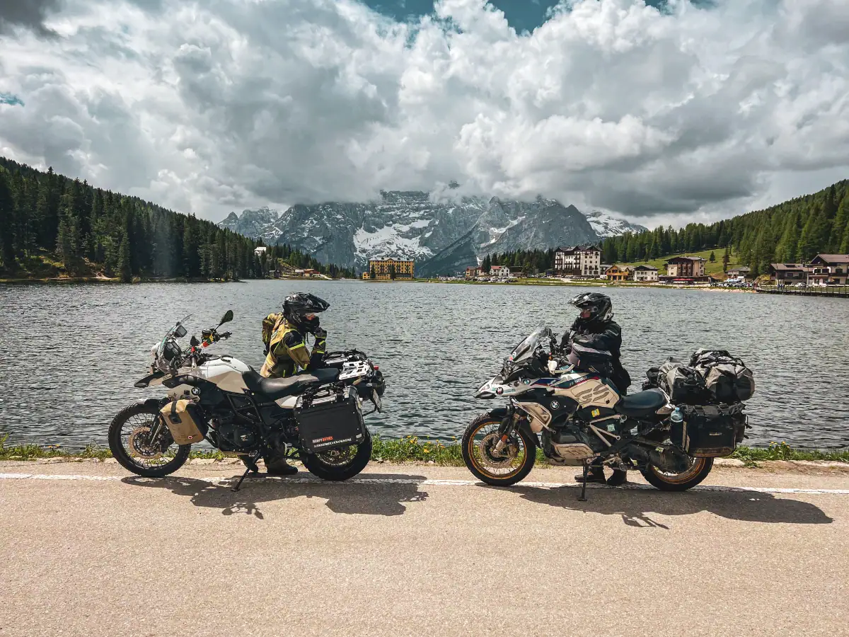 Dolomites, Italy — motorcycle mountain roads with Dorothée