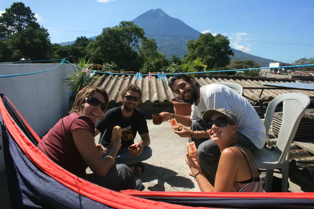Central America Guatemala backpackers Tikal volcano Caribbean