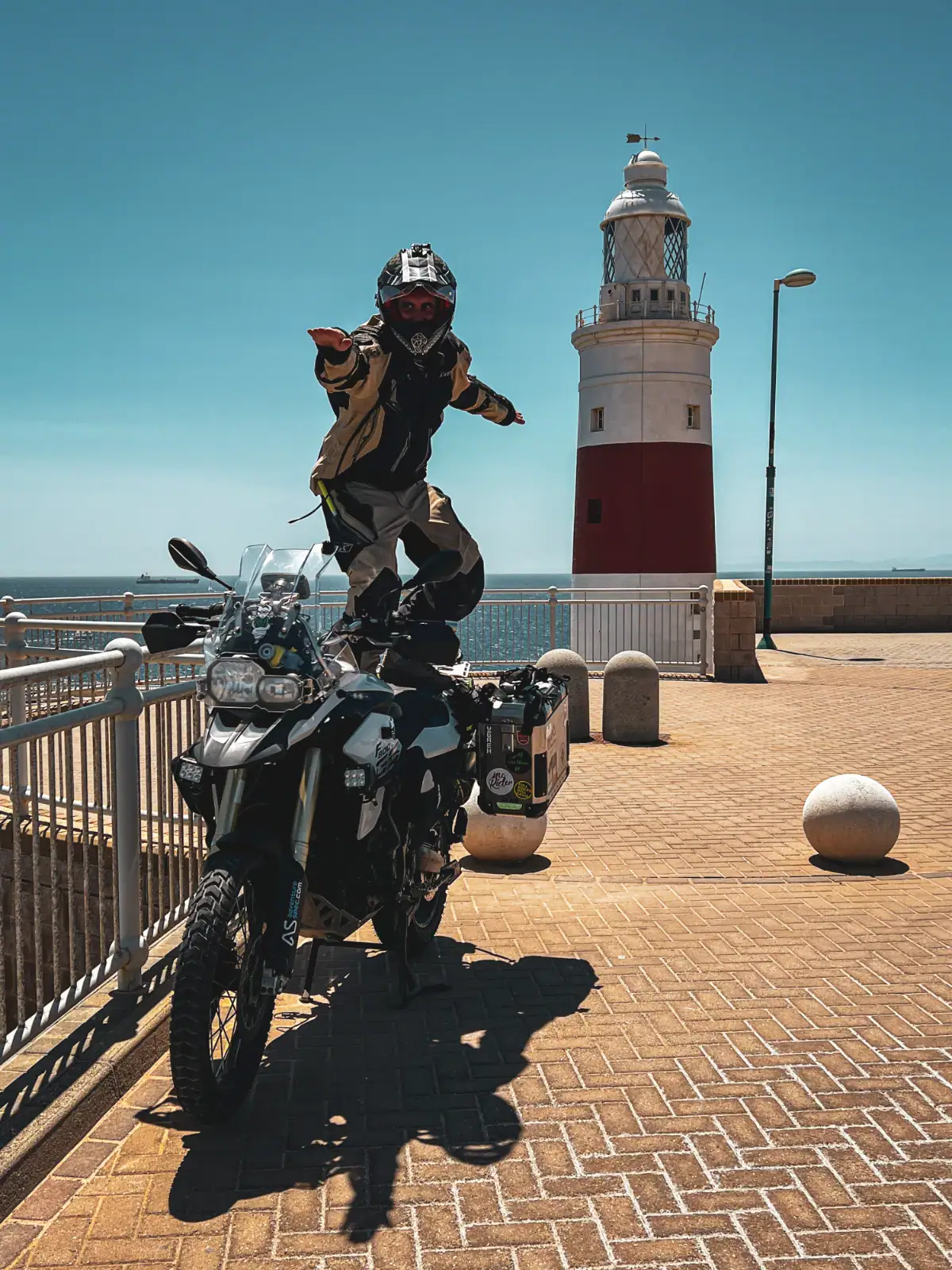Motorcycle couple Gibraltar