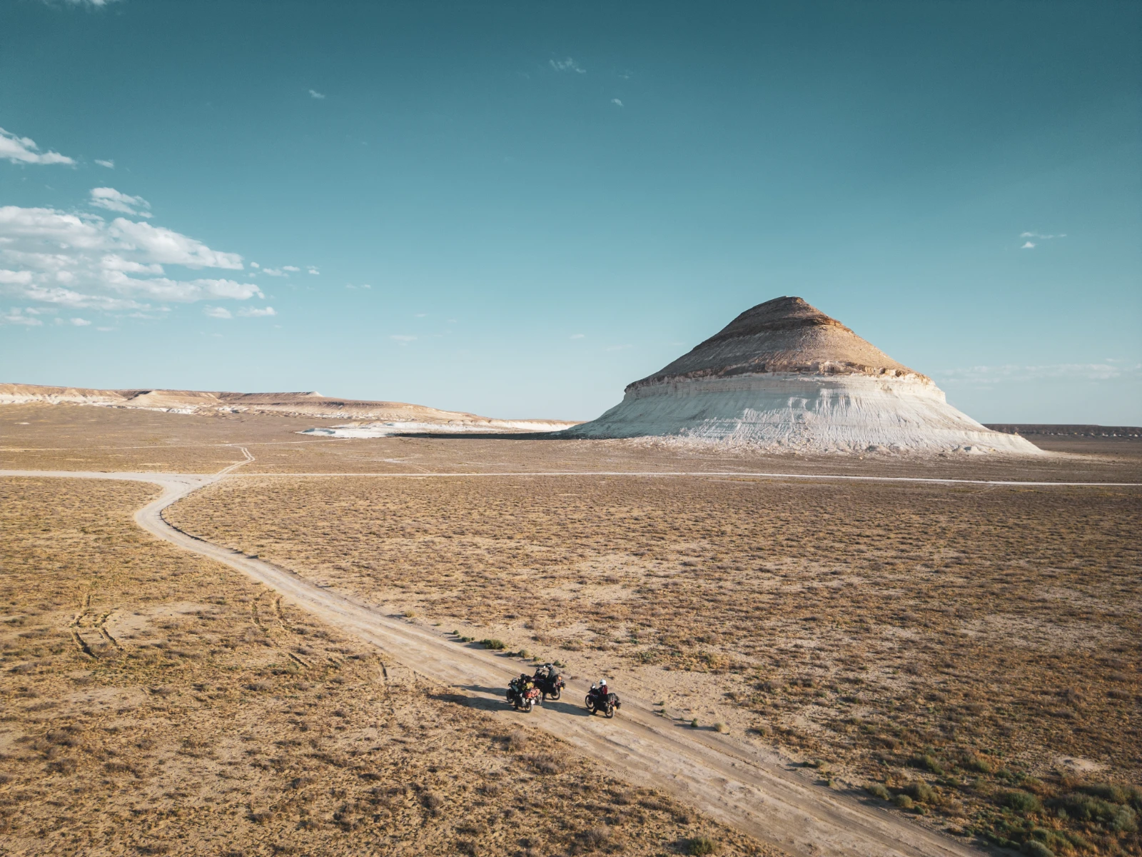 Mangystau desert landscape alone
