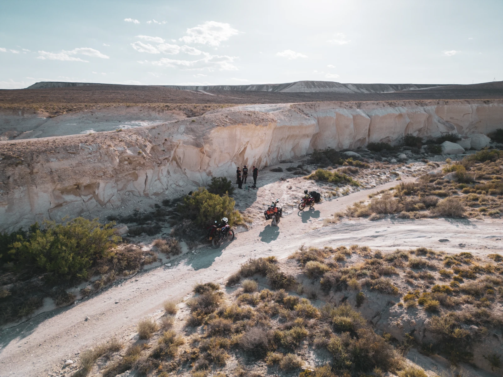 Finding shade in the Mangystau desert heat — essential survival tactic