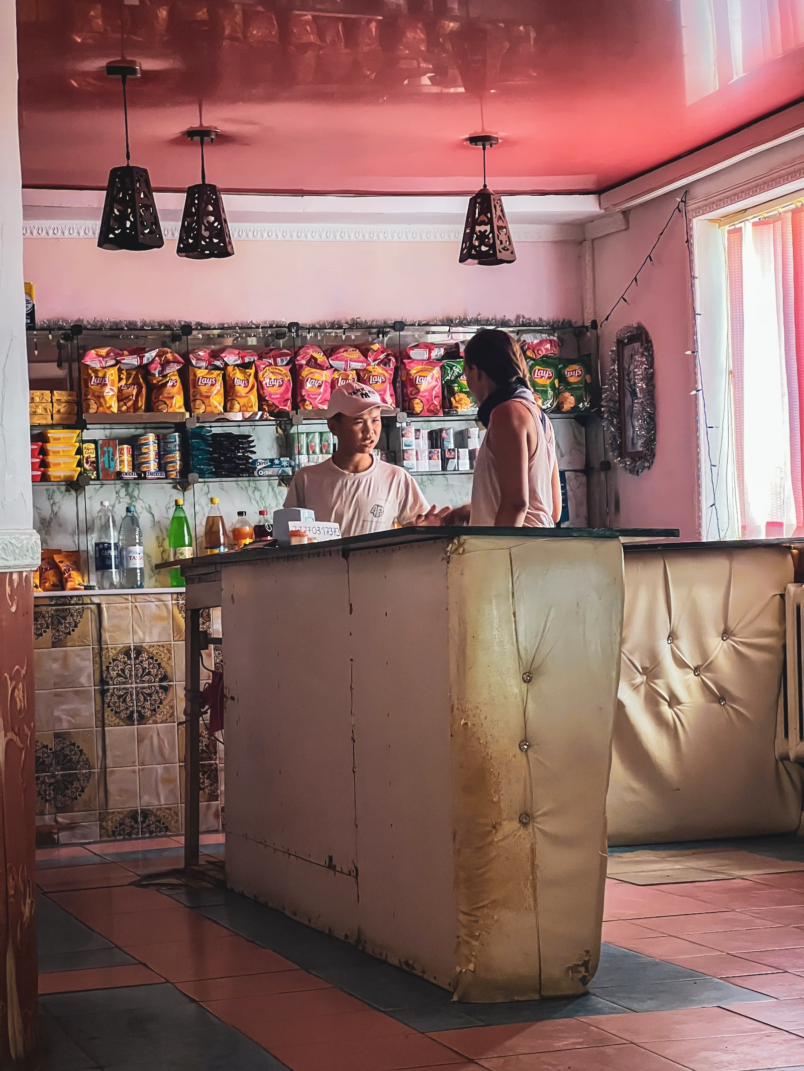 The last shop before the desert — Béïnou, Kazakhstan