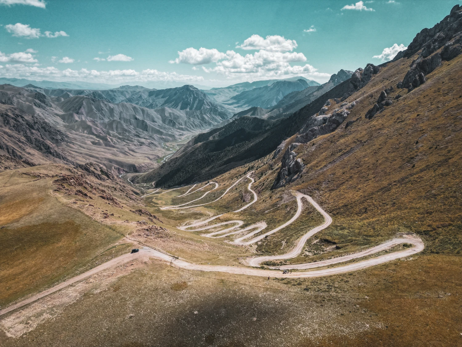 Kyrgyzstan motorcycle travel steppe golden