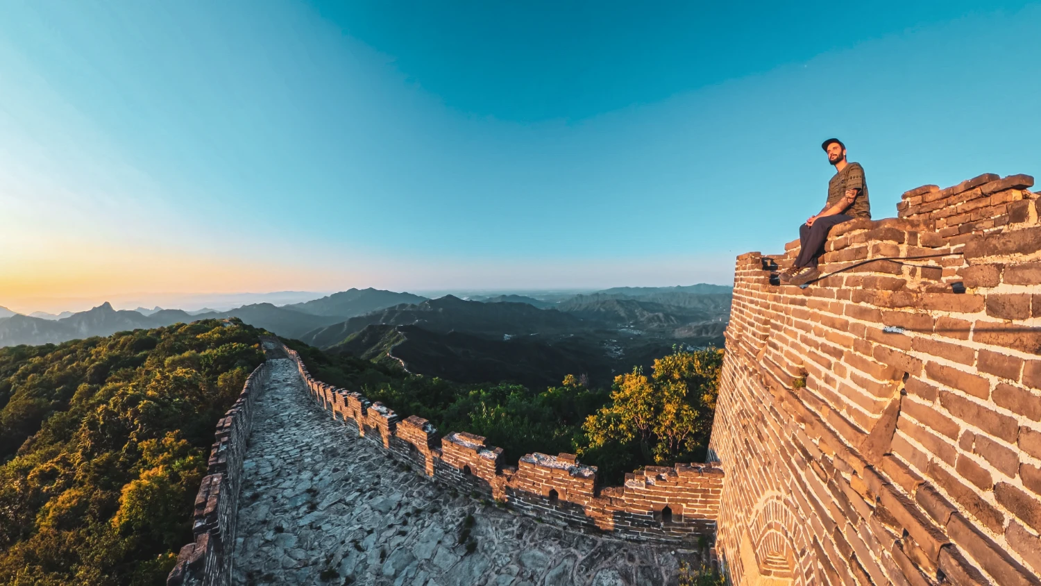 sleeping Great Wall China travel adventure dream
