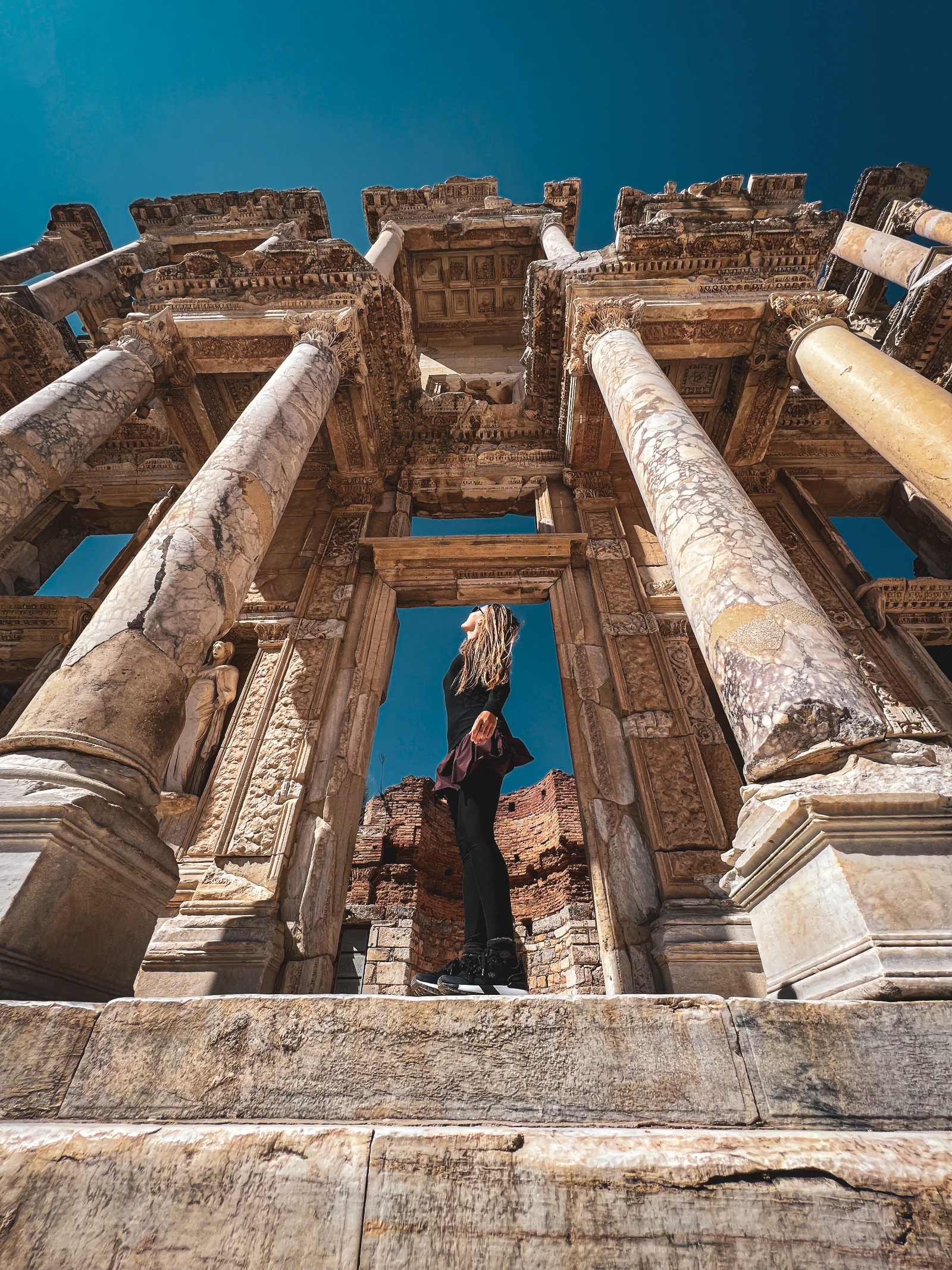 Ancient ruins of Ephesus, a stop on our Turkey by motorcycle route