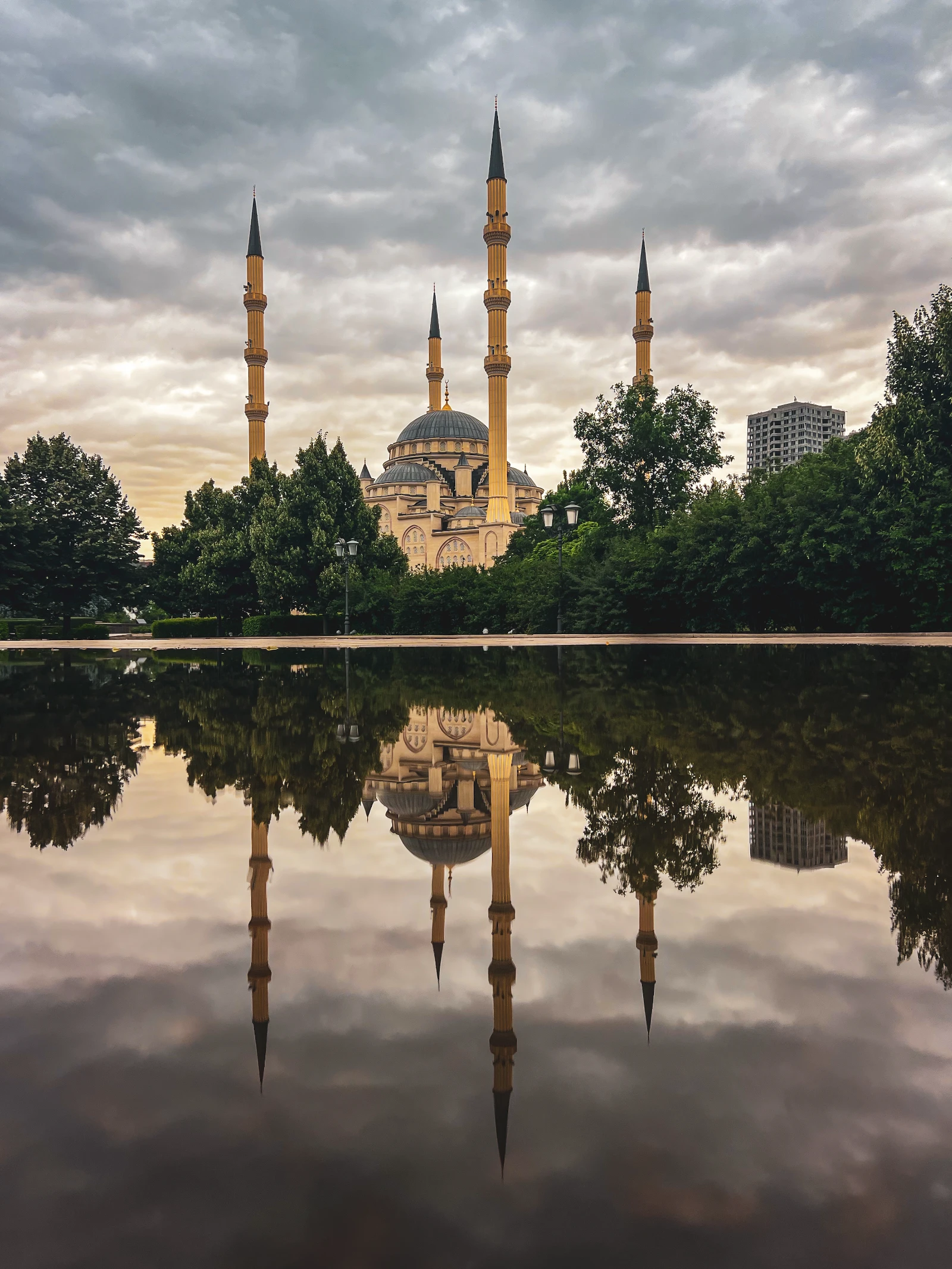 Grand mosque in Grozny, Chechnya, Russia