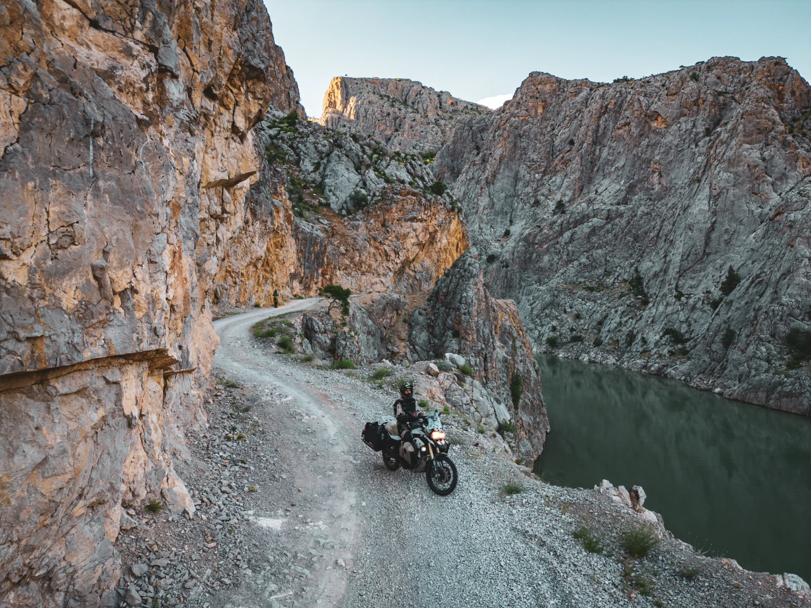 Turkey by motorcycle route: Dark Canyon road in Kemaliye