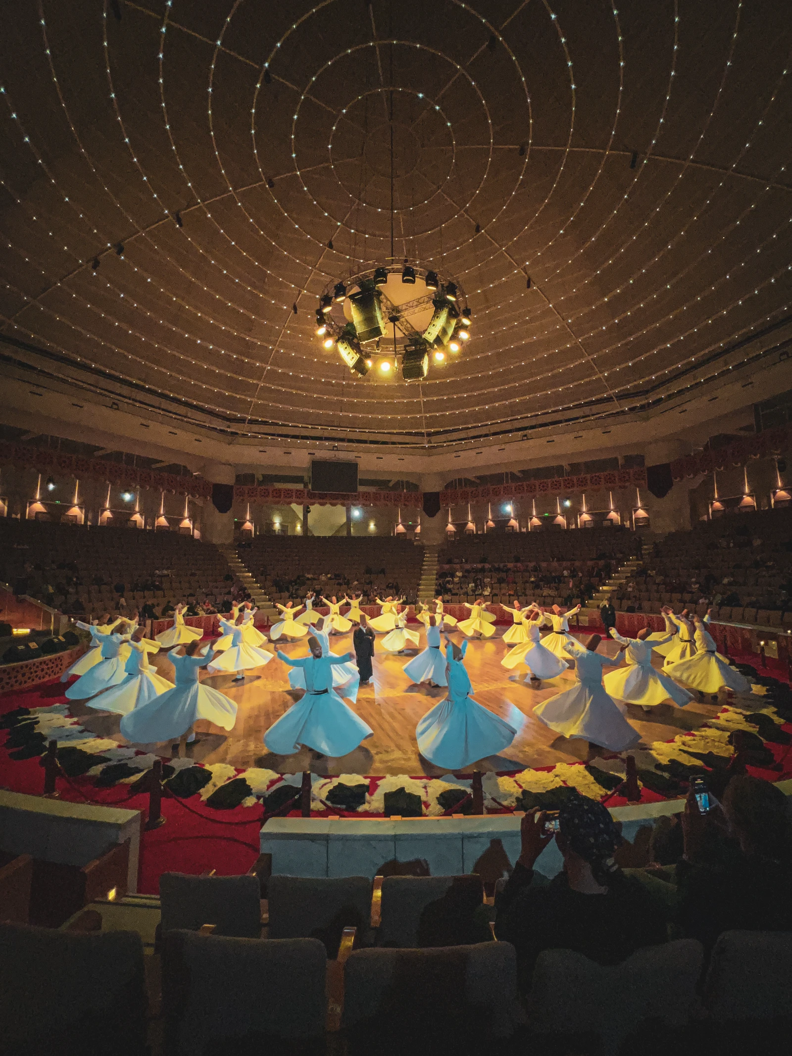 Mevlevi whirling dervishes ceremony in Konya, Turkey by motorcycle stopover