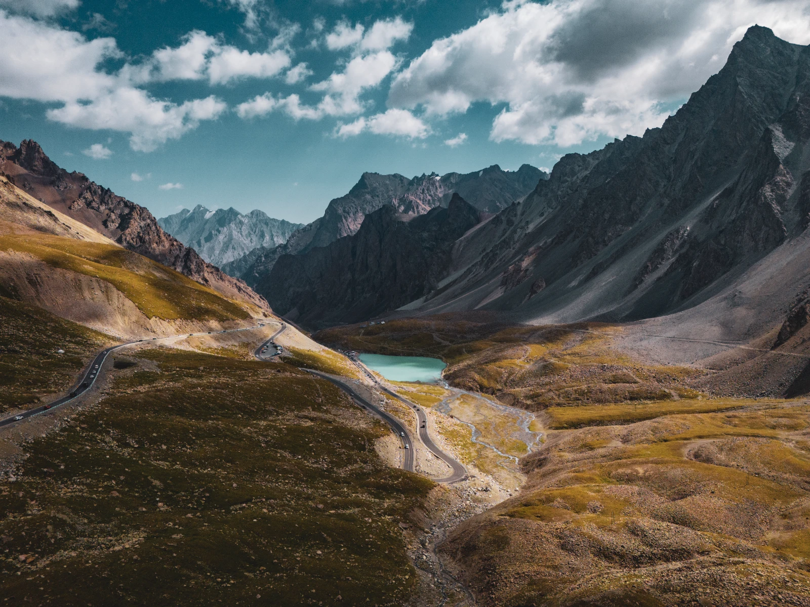 motorcycle travel Duku Highway G217 China Tianshan mountains