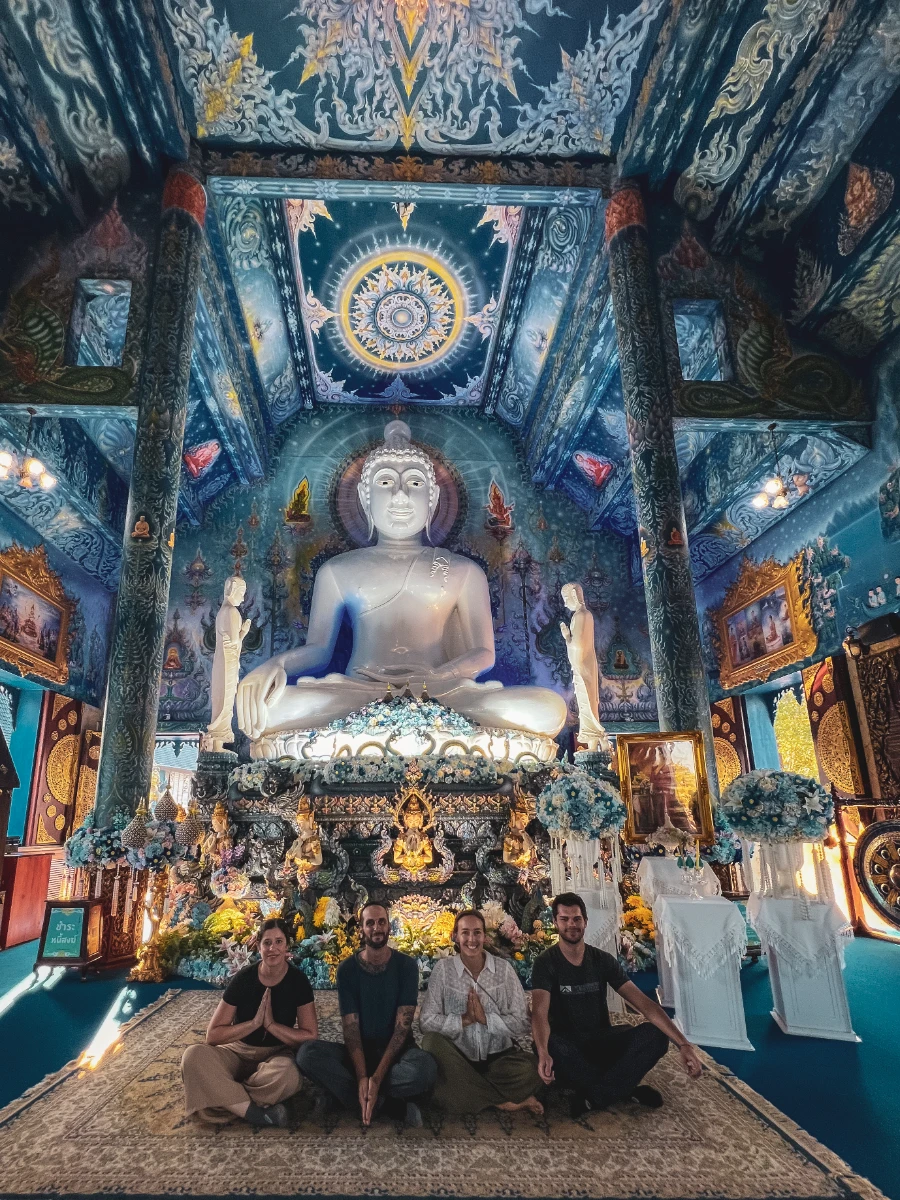 Blue Temple Chiang Rai Thailand interior