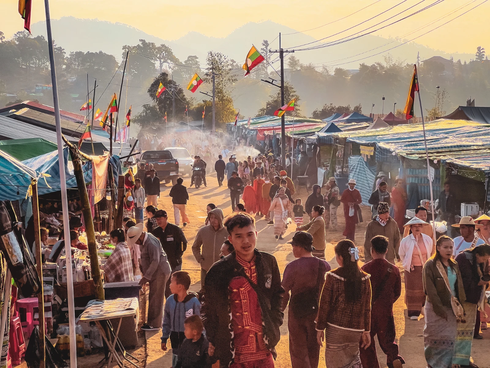 motorcycle travel Myanmar Shan State 79th anniversary Loi Tai Leng ceremony